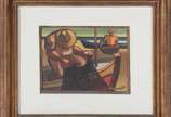 Fernando P. (1917-2005), Pescador - Óleo sobre tela.