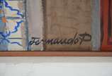 Fernando P. (1917-2005), Fachada - Óleo sobre tela.