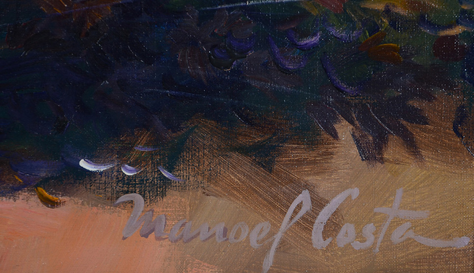 MANOEL COSTA (1943) - "Floristas"- ost - 60 x 60 - datado... - foto 2 de 3