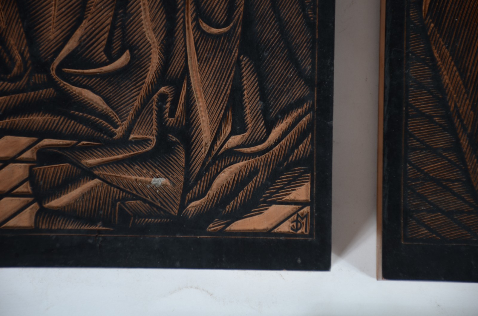 Nove matrizes de madeira para xilogravuras. - foto 4 de 11