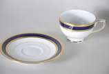 Conjunto com 6 xícaras com pires para chá de po... - Conjunto com 6 xícaras com pires para chá de porcelana LAKLAIN.