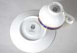 Conjunto com 6 xícaras com pires para chá de po... - Conjunto com 6 xícaras com pires para chá de porcelana LAKLAIN.