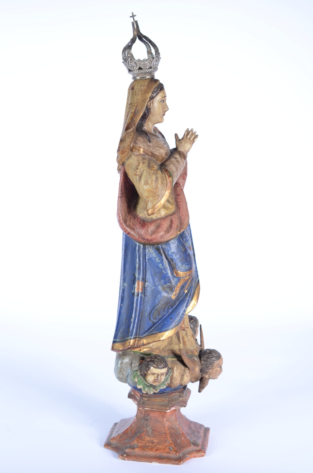 Nossa Senhora da Conceição - Imagem de madeira policromada e dourada... - foto 2 de 9