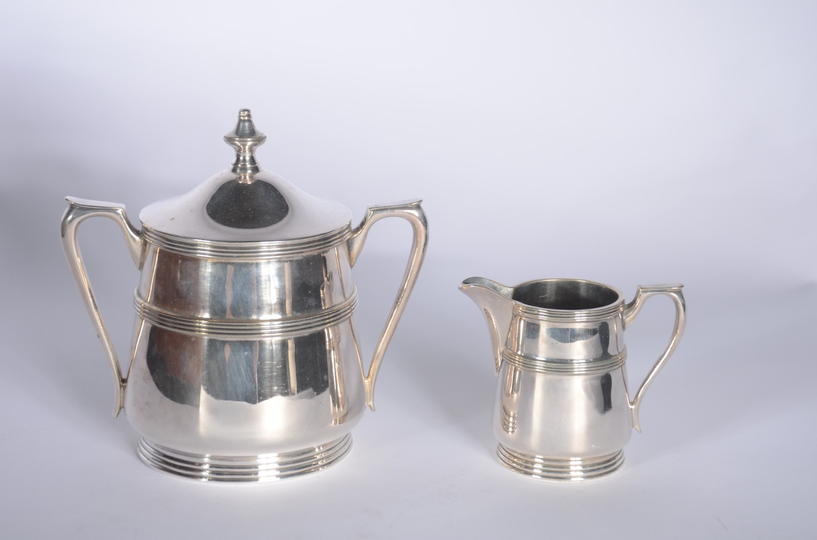 Baixela para chá e café de metal prateado Sheffield com 6 peças... - foto 4 de 9