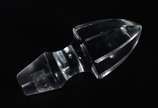Elegante garrafa com alça de cristal europeu fa... - Elegante garrafa com alça de cristal europeu facetado.