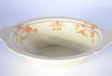 JohnsonBros England (1883-2015),  - Parte de serviço de jantar de faiança inglesa Johnsons Bros - Victorian, na cor bege decorado com flores em tons de laranja, composto de: 10 pratos ra