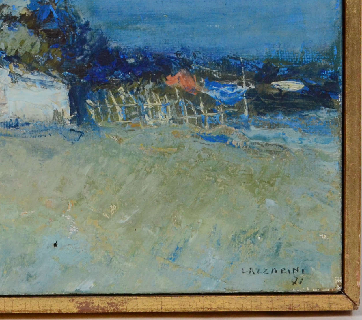  Domenico Lazzarini (1920-1987), Paisagem com casa - foto 2 de 2