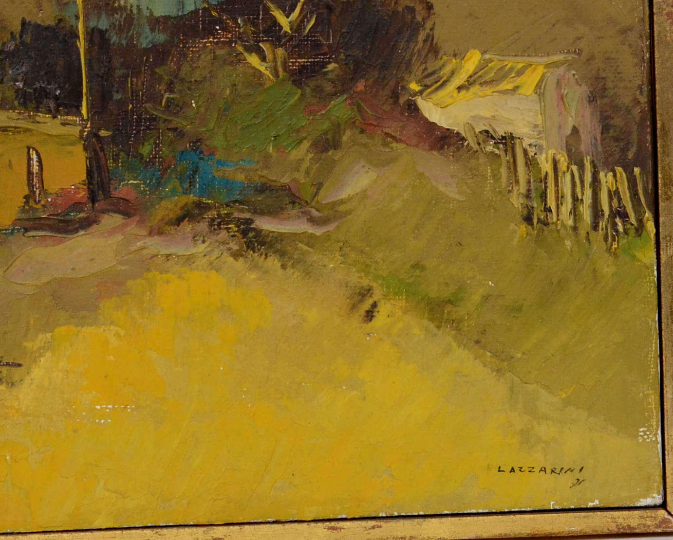  Domenico Lazzarini (1920-1987), Paisagem com casa - foto 2 de 2
