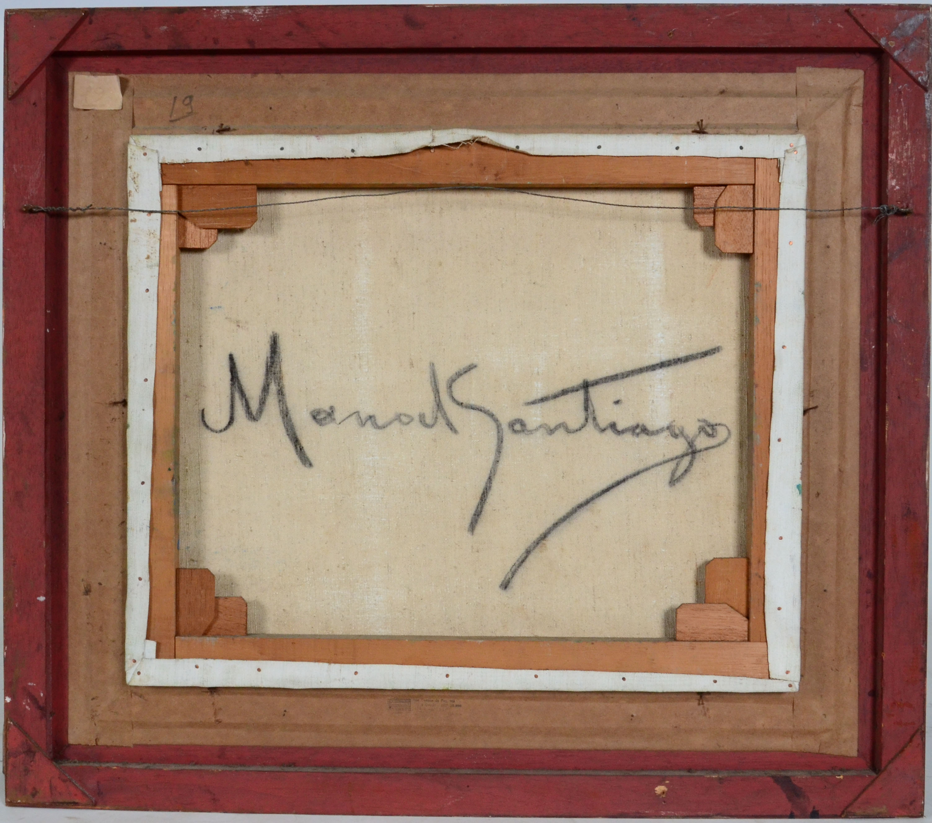 Manoel Santiago (1897-1987), Marinha com barcos - foto 2 de 3