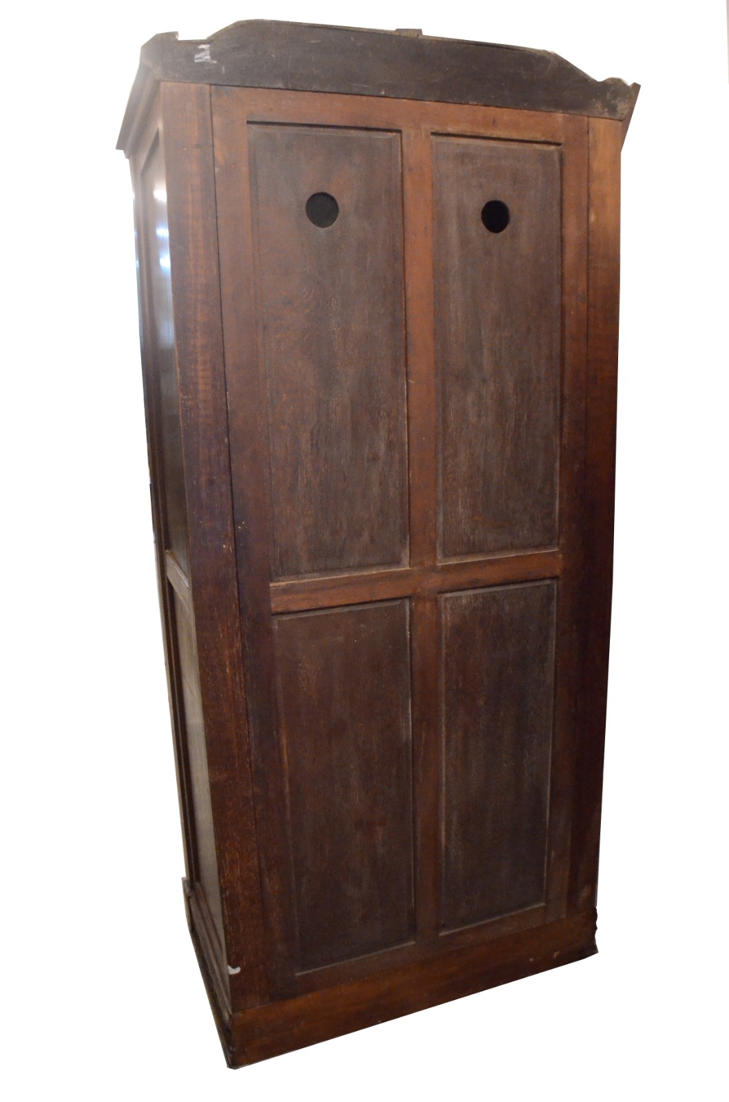 Armário de madeira nobre com uma porta com espelho bisotado, detalhe... - foto 7 de 7