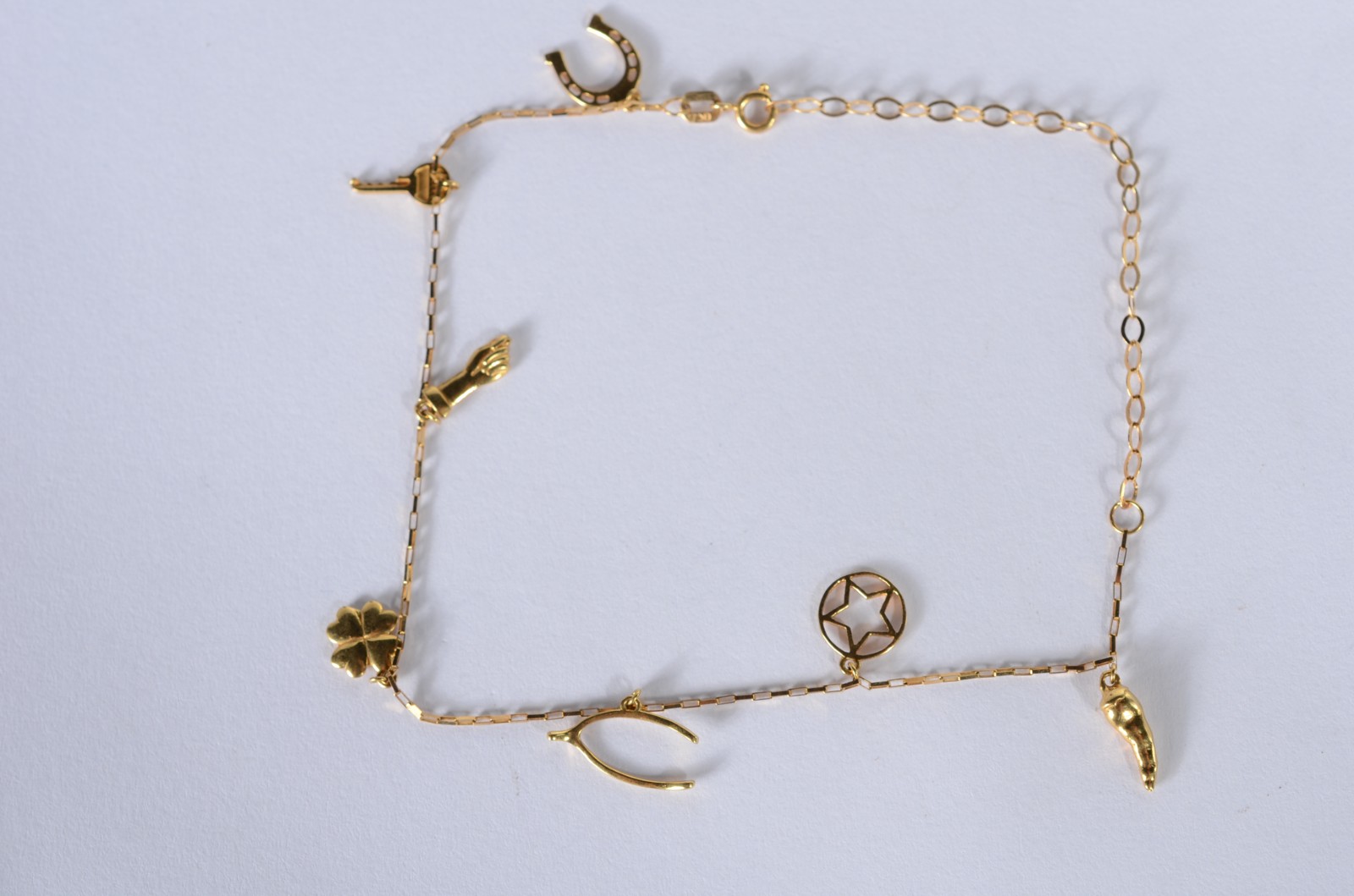 Pulseira/tornozeleira de ouro 18 k., contraste 750 mls. (Por motivos... - foto 1 de 8