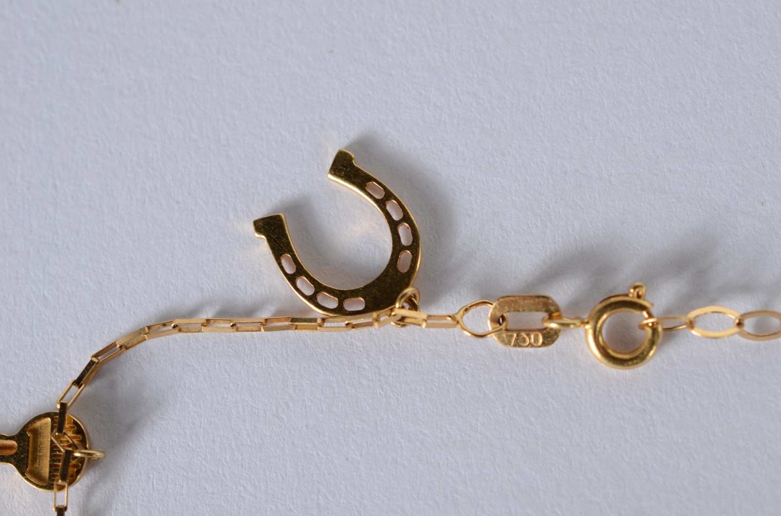 Pulseira/tornozeleira de ouro 18 k., contraste 750 mls. (Por motivos... - foto 2 de 8