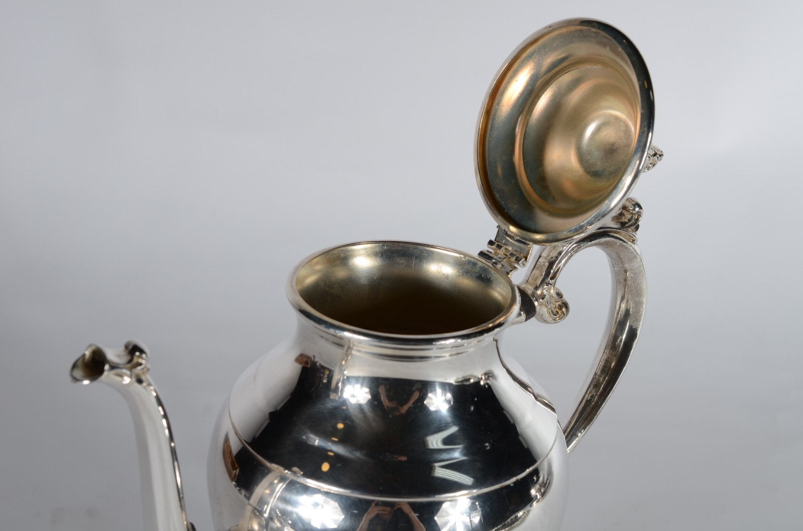 Baixela de chá e café de metal prateado W.M.Rogers, composto de... - foto 8 de 10