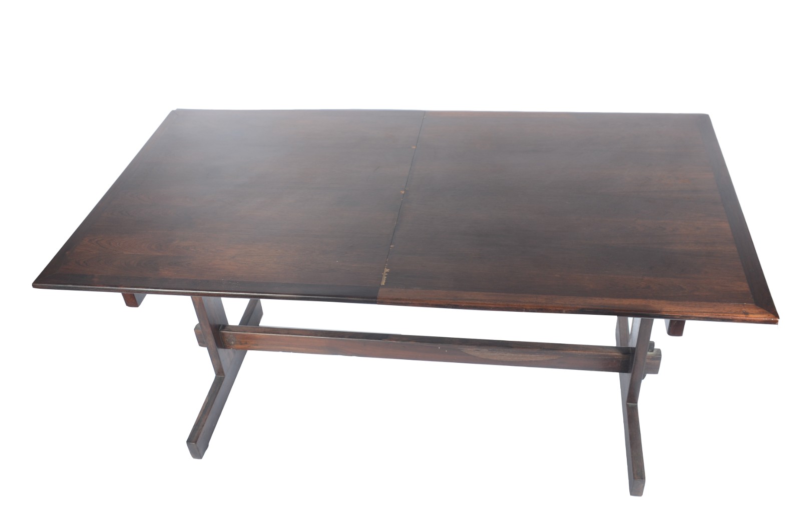 Mesa de jantar laminada de jacarandá, tampo retangular com tábua... - foto 6 de 11