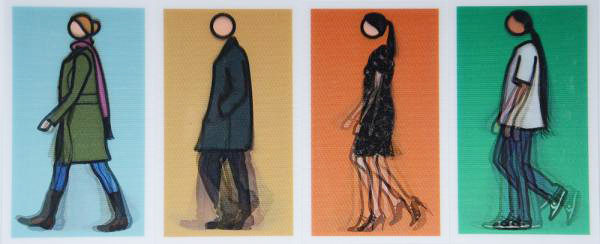 JULIAN OPIE (1958) - Set os lenticular em 3D - motion art - 15 x 35 - foto 2 de 2