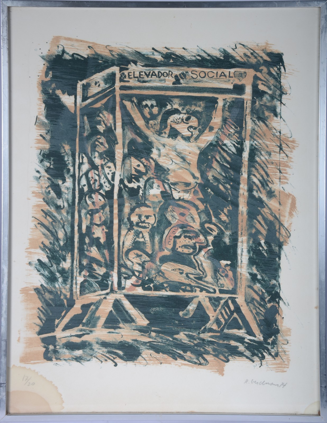  Rubens Gerchman (1942-2008), Elevador Social - foto 2 de 6