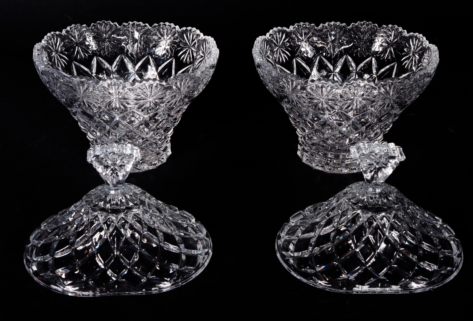 Quatro compoteiras de vidro decorativo. - foto 4 de 11