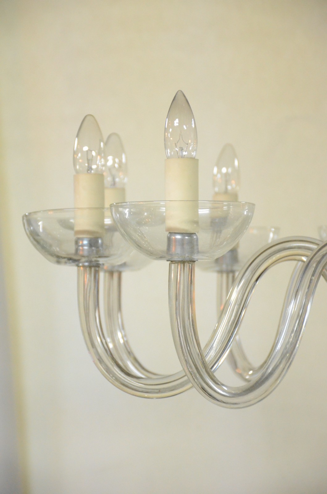 Lustre moderno de vidro e metal para 10 luzes. - foto 5 de 8