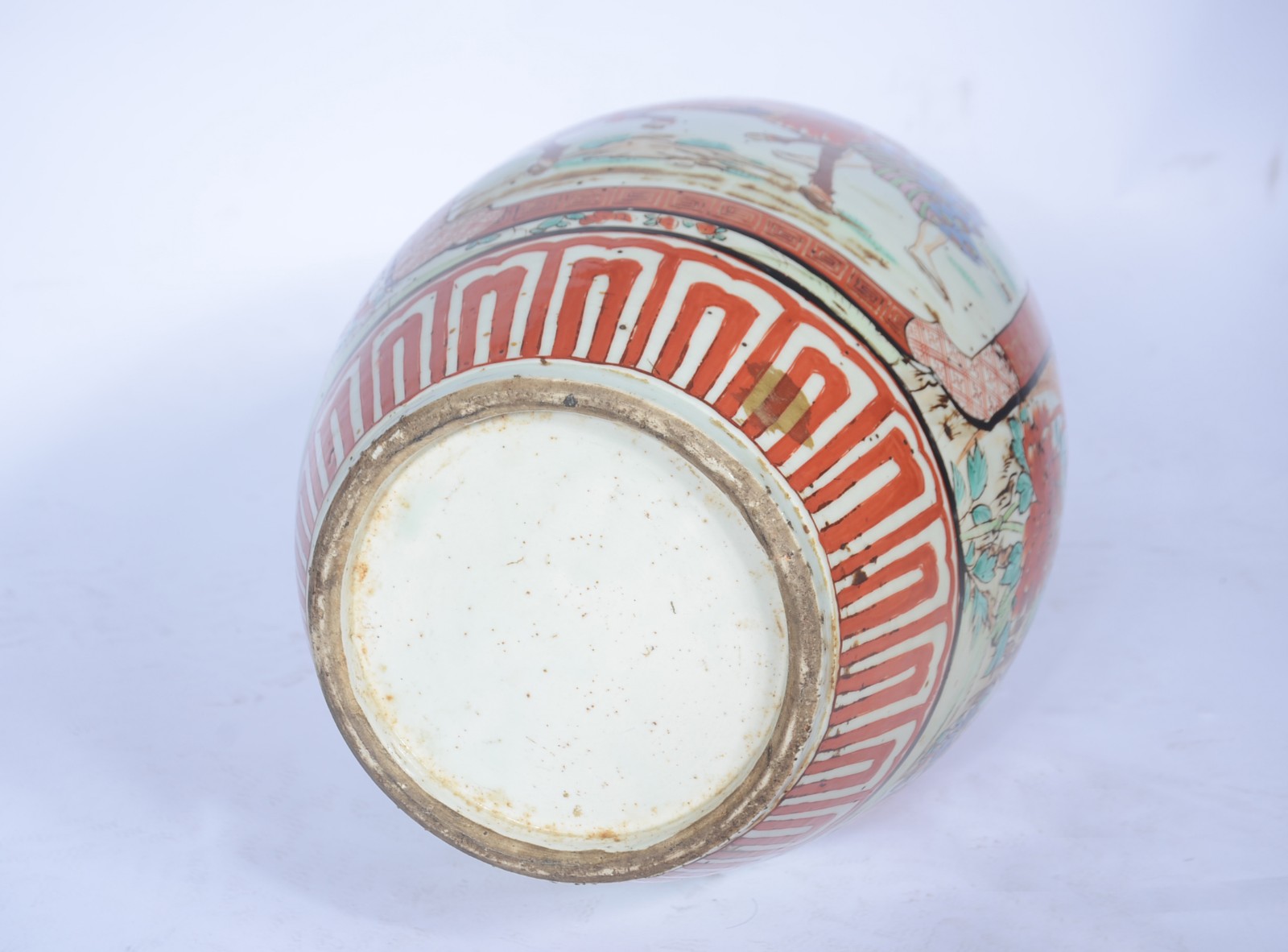 Vaso em porcelana japonesa de formato piriforme, ornado em esmaltes... - foto 11 de 11