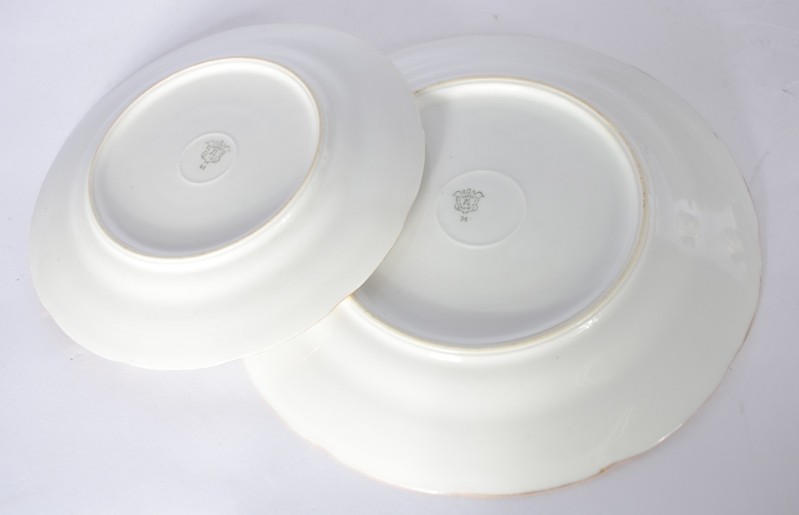 Aparelho de jantar de porcelana Barão do Rio Branco, fundo branco com... - foto 3 de 9