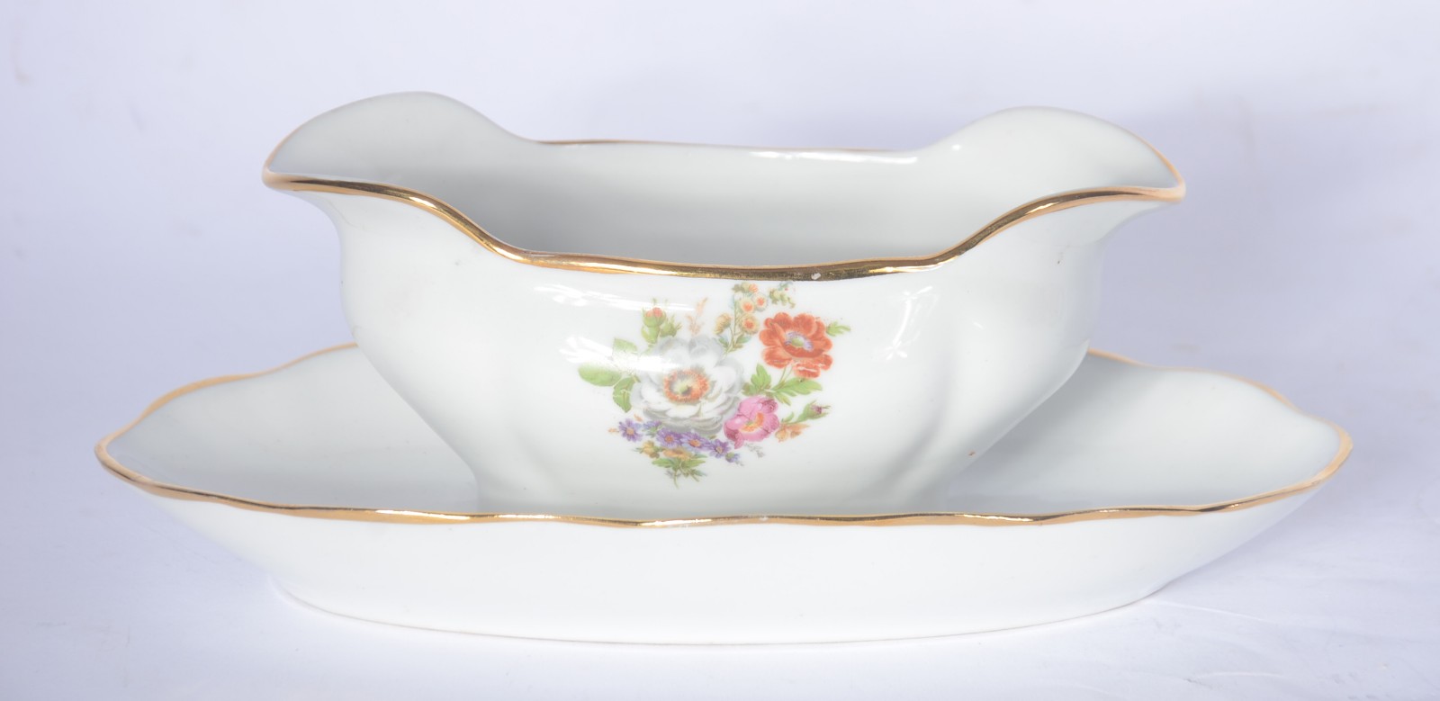 Aparelho de jantar de porcelana Barão do Rio Branco, fundo branco com... - foto 6 de 9