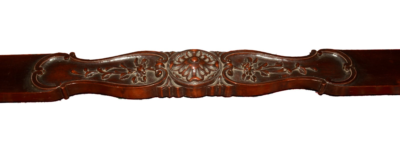 Mesa de jantar de madeira nobre, tampo apoiado em 2 colunas torneadas... - foto 6 de 6