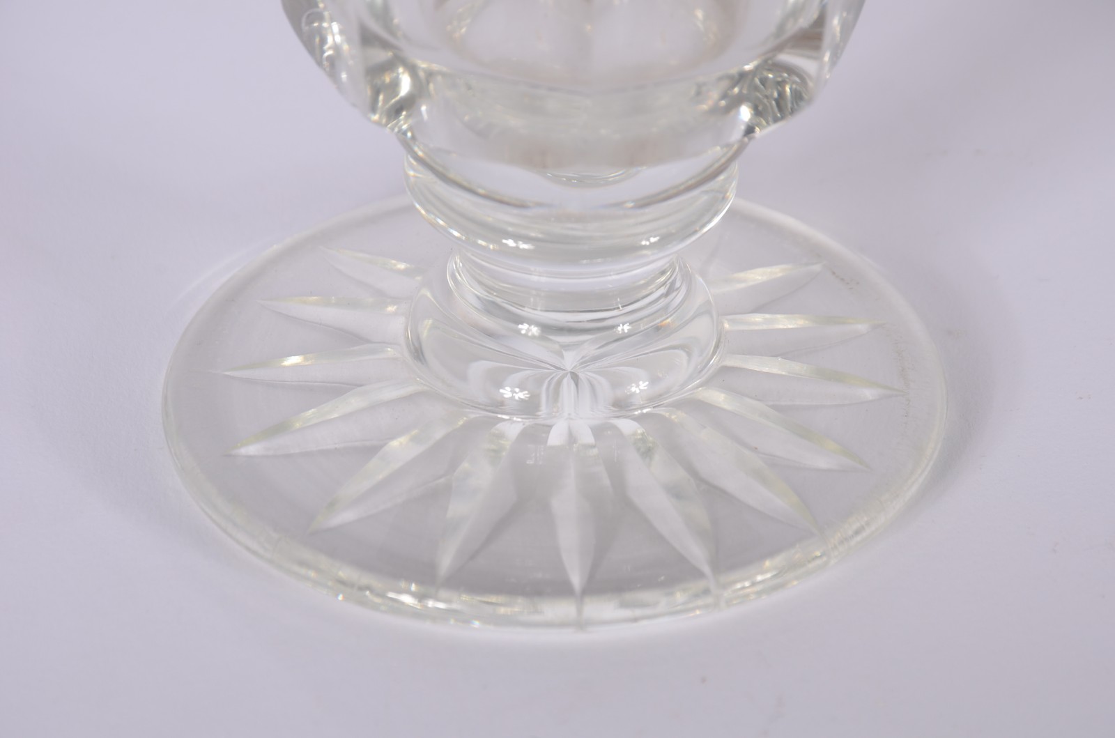 Conjunto de jarra com 5 longos copos de cristal doublé âmbar lapidado. - foto 5 de 11