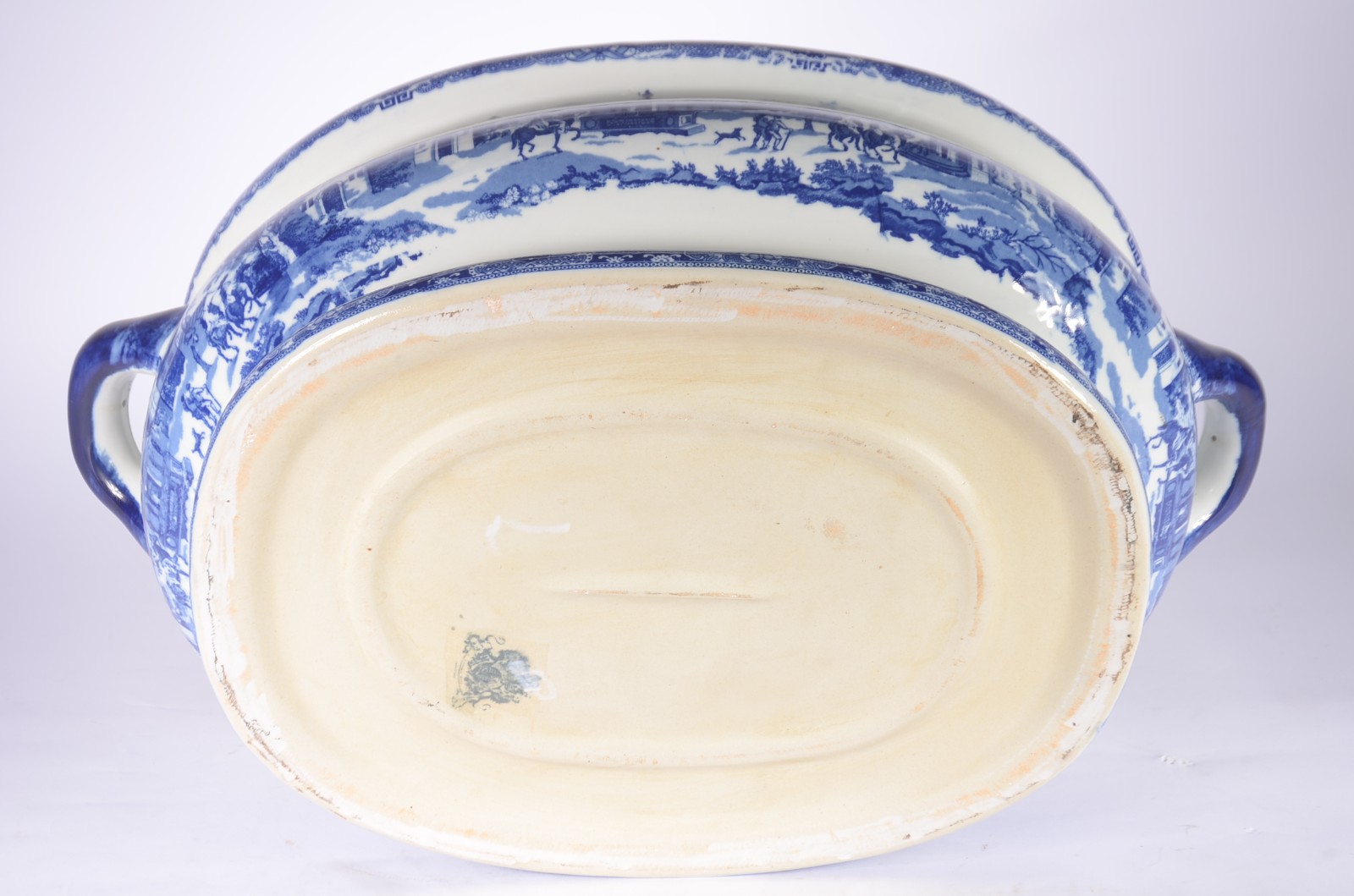 Grande cachepot de porcelana Victoria Ware - Ironstone, decorado com... - foto 7 de 8