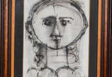 Milton Dacosta (1915-1988), Figura - carvão sobre tela datado 1952