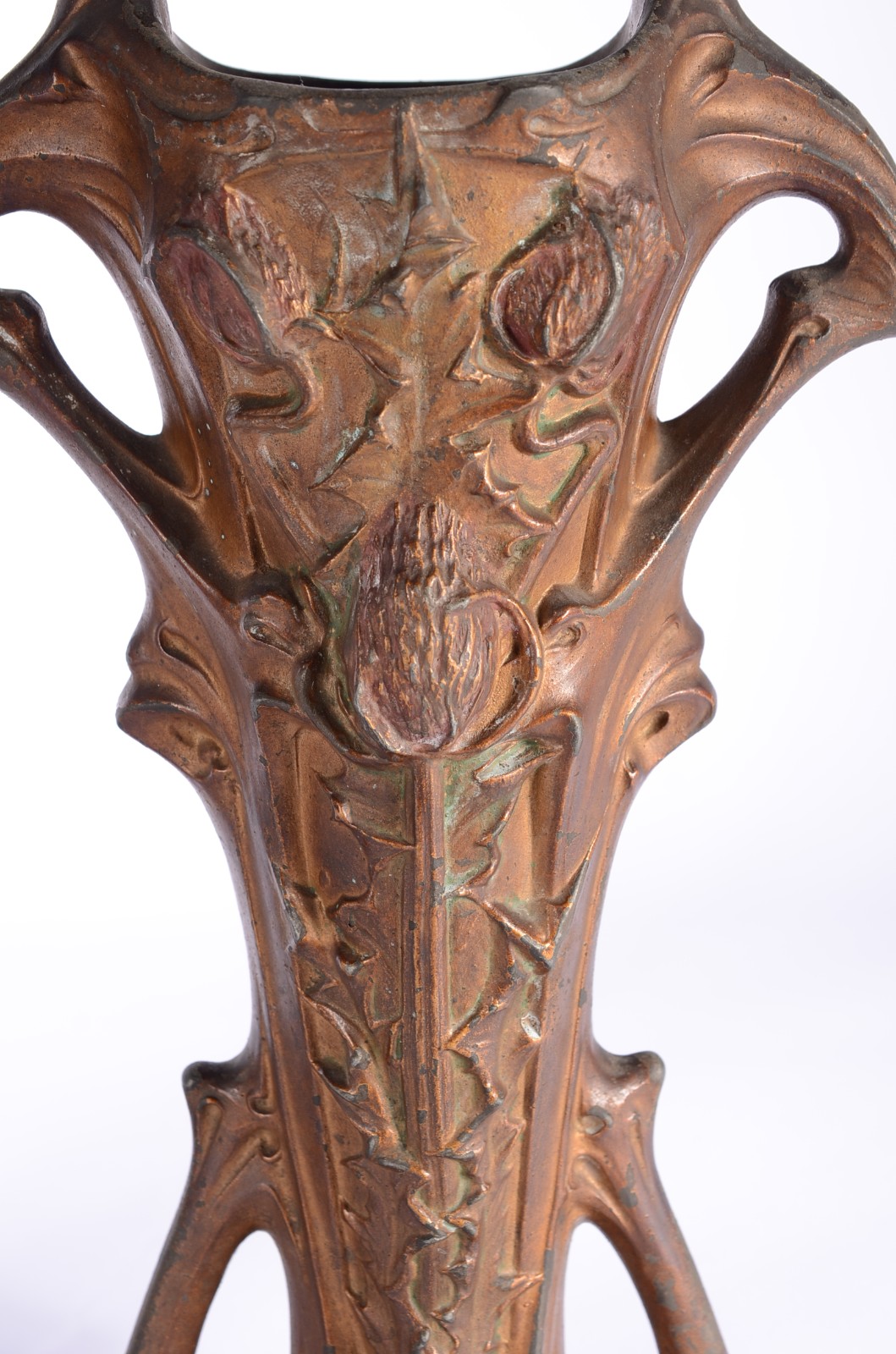 Par de vasos decorativos de bronze, estilo Art Nouveau. Pequenos... - foto 5 de 9