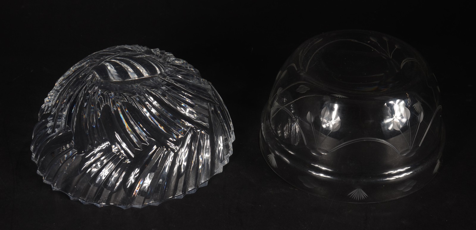 Duas fruteiras de cristal lapidado. - foto 5 de 5