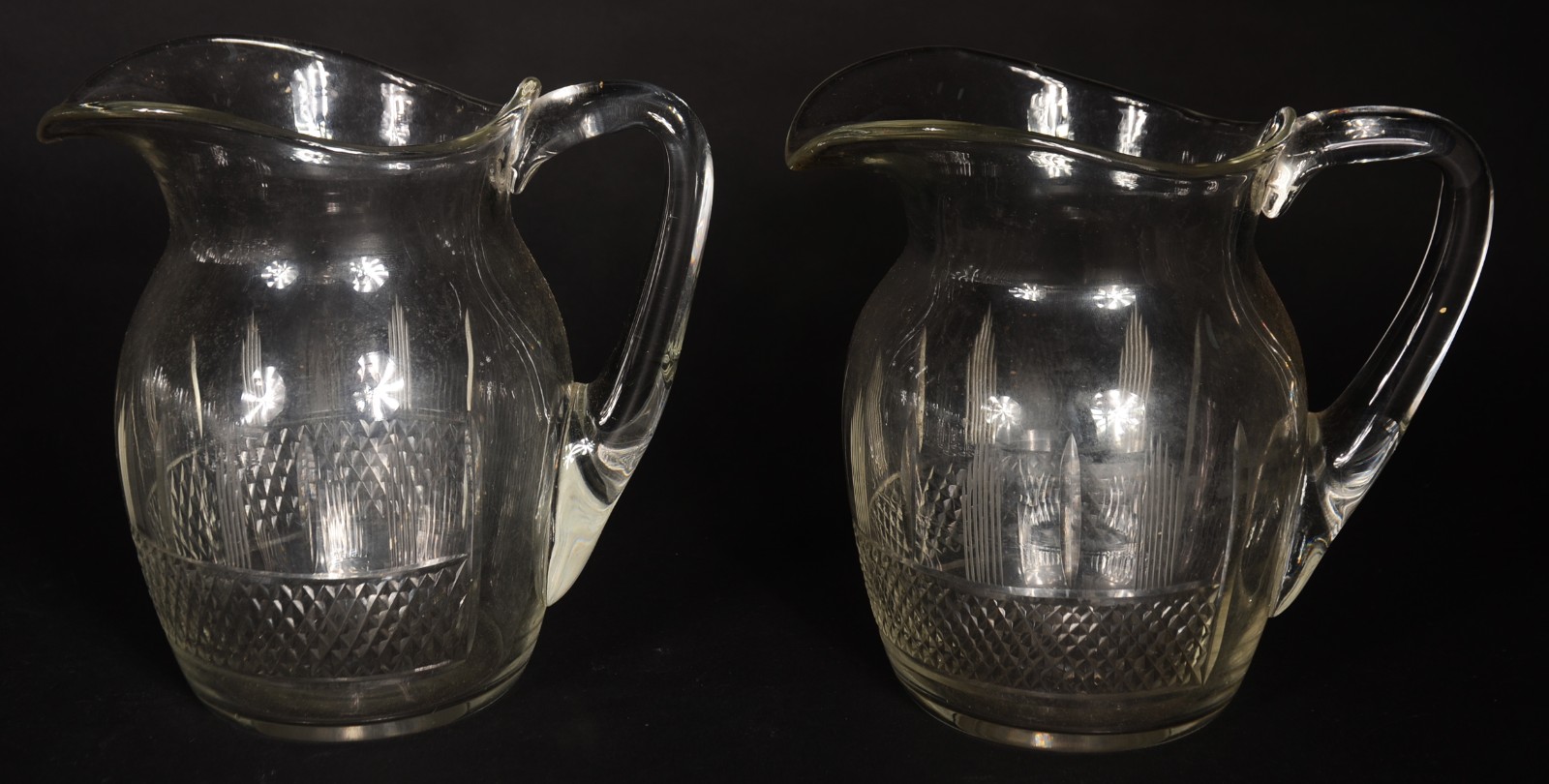 Serviço de cristal lapidado, composto de: 14 para vinho tinto, 7 para... - foto 6 de 8