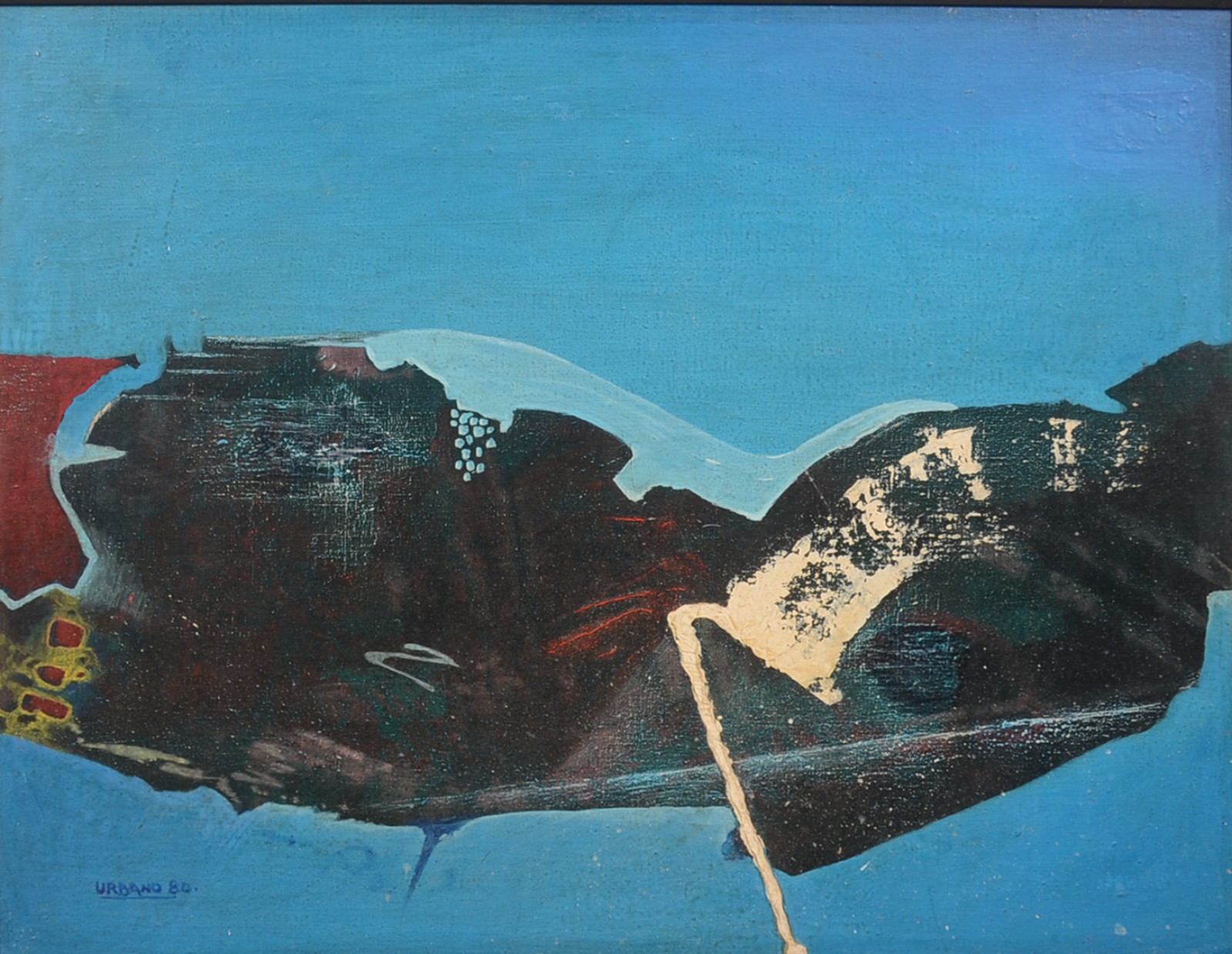 Óleo sobre tela - datado 80. - foto 1 de 4