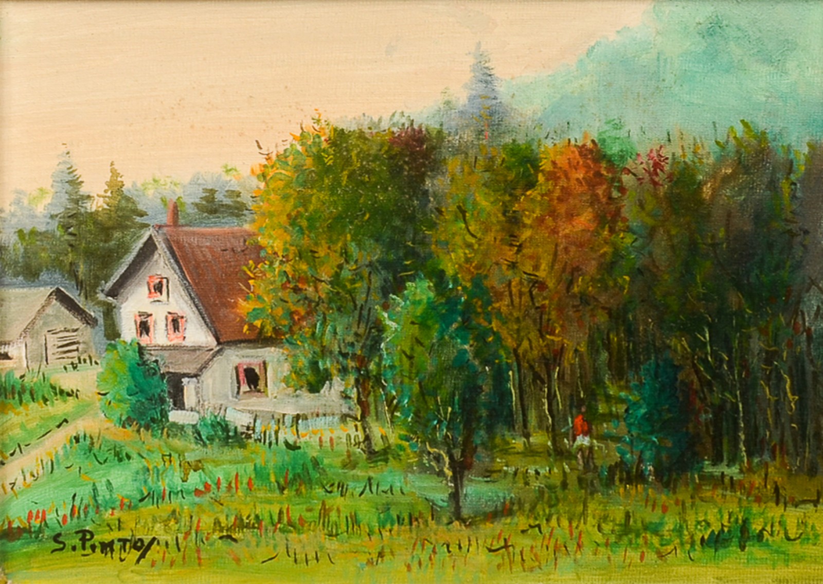 Sylvio Pinto (1918-1997), Paisagem com Casário - foto 1 de 5