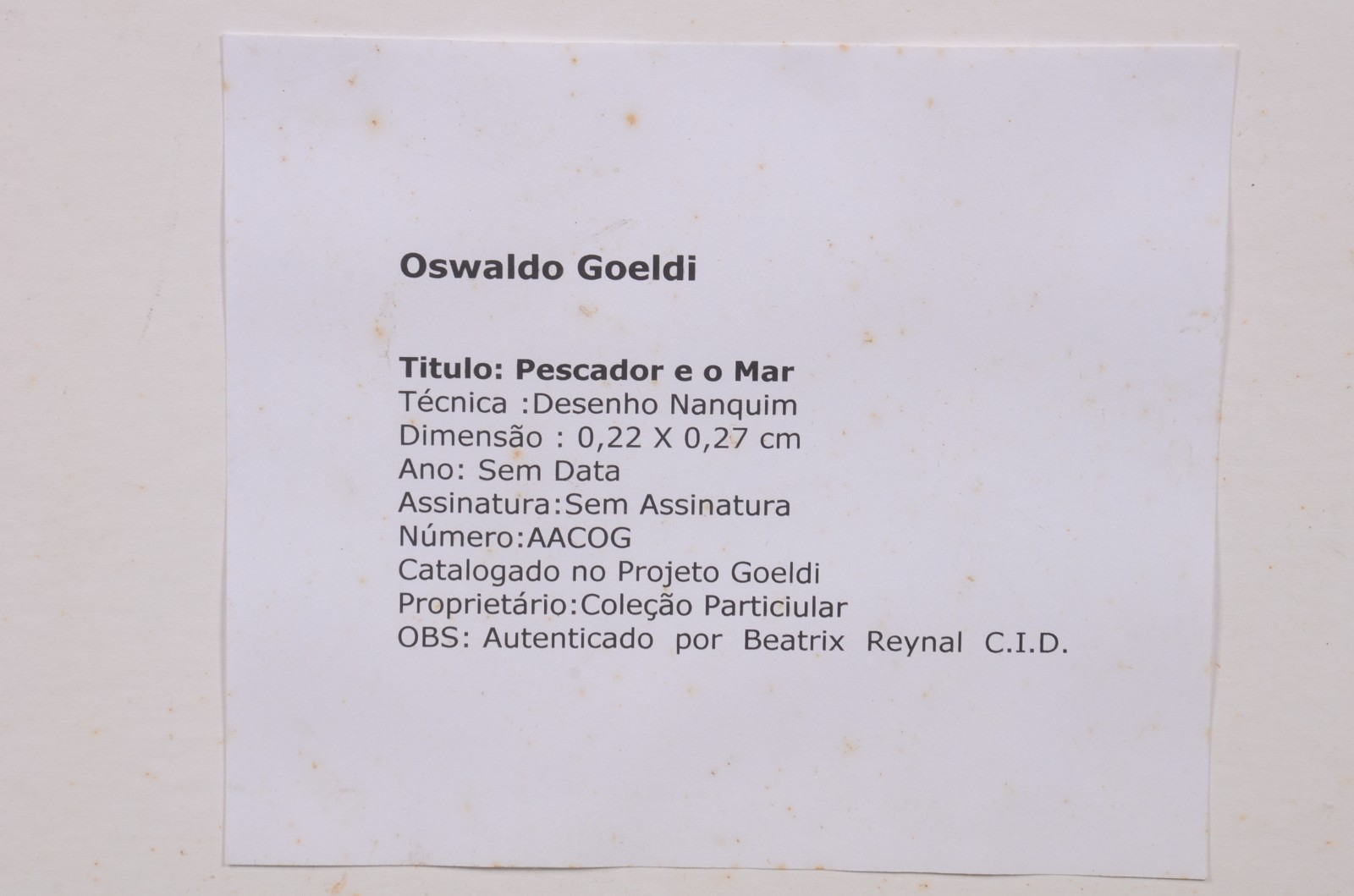 Oswaldo Goeldi (1895-1961), Pescador e o Mar - foto 5 de 5