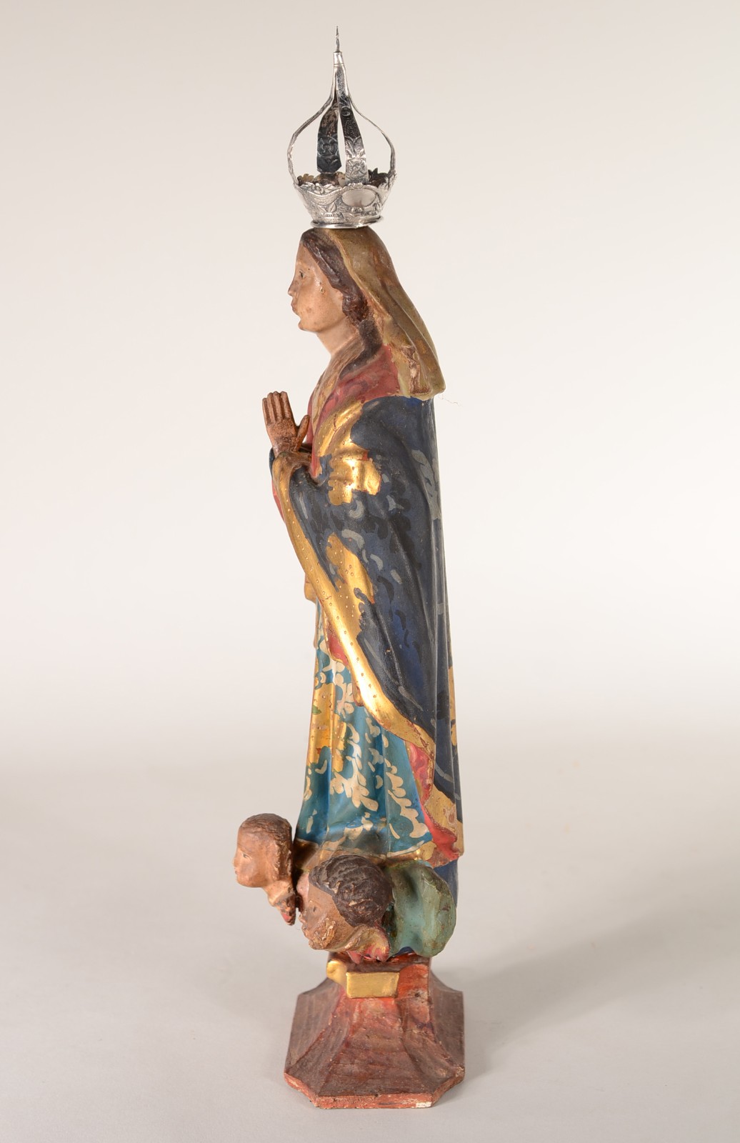Nossa Senhora da Conceição - Imagem de madeira policromada e dourada... - foto 7 de 9