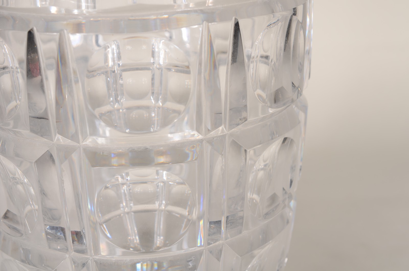 Vaso de cristal tcheco lapidado. - foto 3 de 6