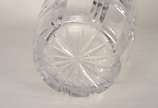 Vaso de cristal tcheco lapidado. - Vaso de cristal tcheco lapidado.