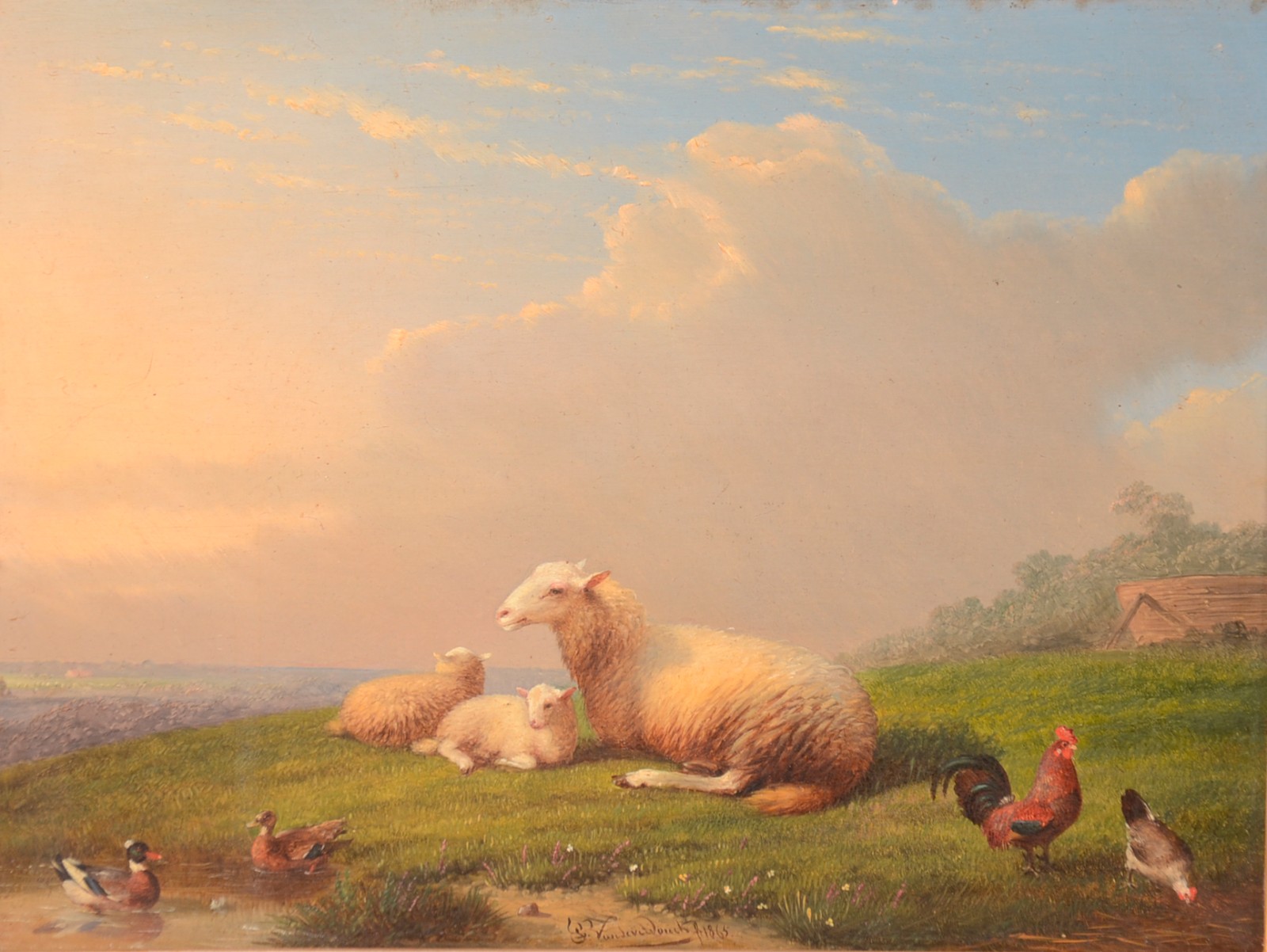 Frans van Severdonck (1809-1889), Animais em descanso - foto 2 de 8