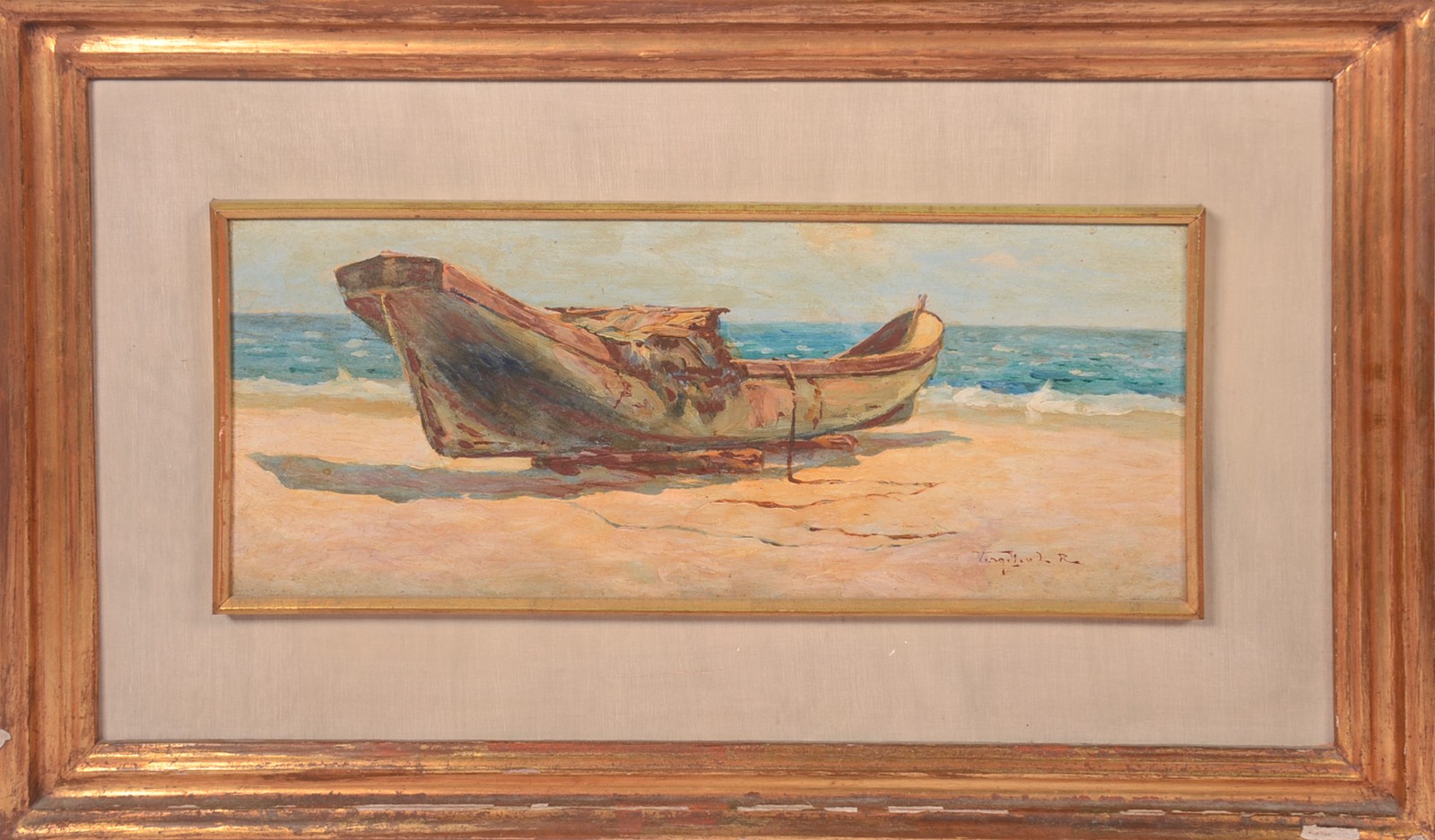 Virgílio Lopes Rodrigues (1863-1944), Barco na praia - foto 2 de 4