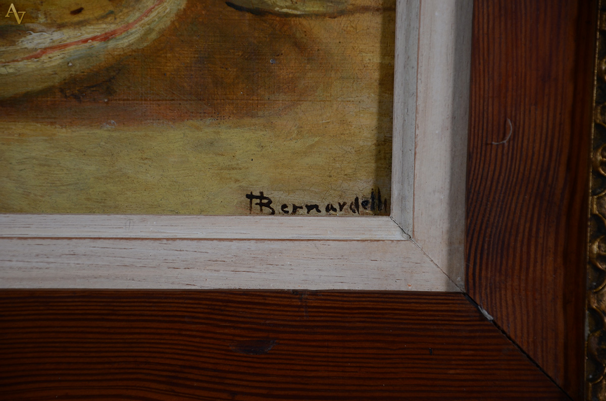 BERNARDELLI (1858 - 1936) - Natureza morta - osc - 38 x 46 (moldura... - foto 3 de 5