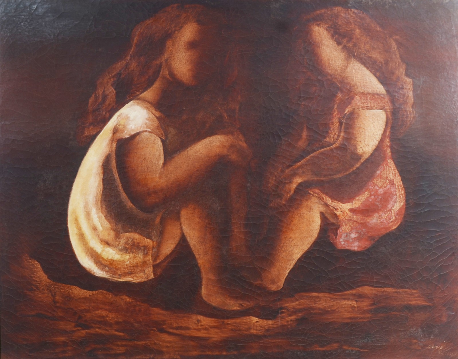 Orlando Teruz (1902-1984), Meninas conversando - foto 1 de 8