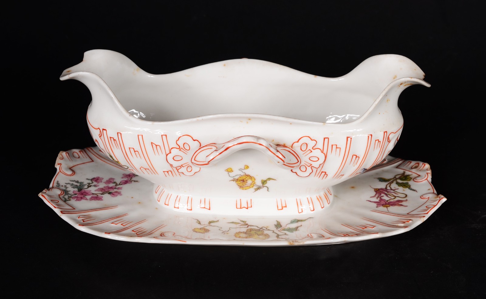 Aparelho de porcelana francesa Velho Paris, composto de: 13 pratos... - foto 5 de 11
