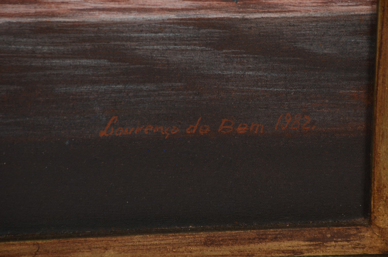 Óleo sobre madeira - datado 1982. - foto 3 de 4