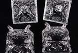 Quatro compoteiras de vidro decorativo. - Quatro compoteiras de vidro decorativo.