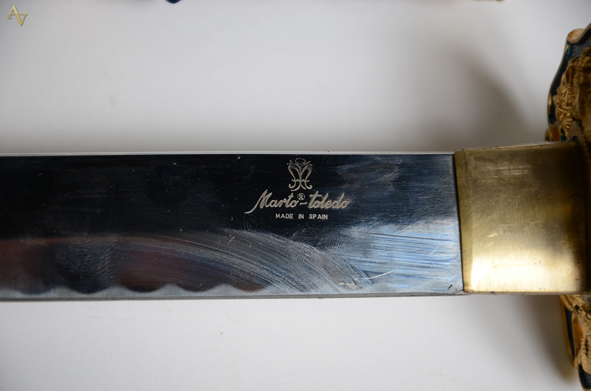 Espada samurai (KATANA) com bainha na cor laranja. Comprimento 98 cm. - foto 4 de 4