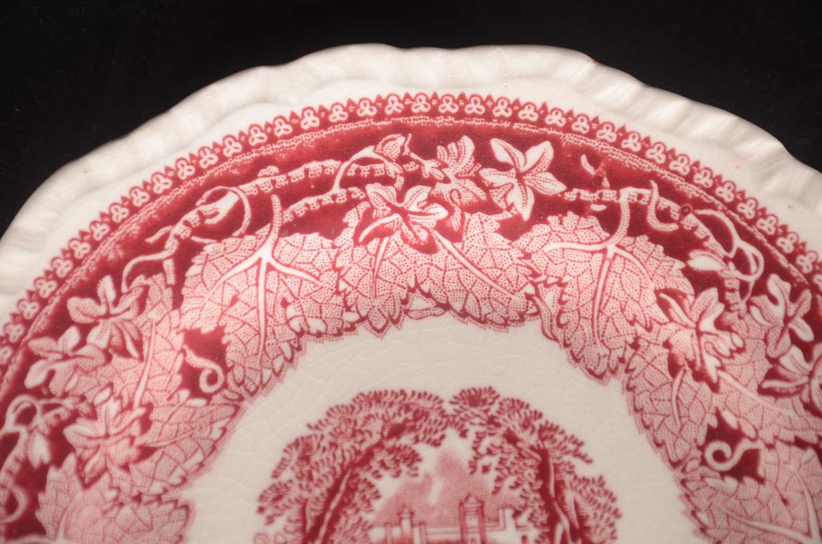 Aparelho de fainça inglesa Mason's rosa e branco para chá, composto... - foto 5 de 9