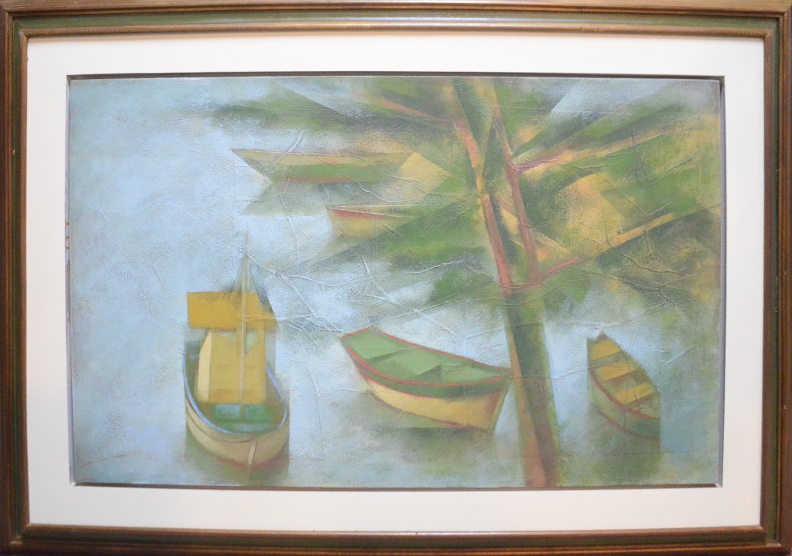 Carlos Scliar (1920-2001), Marinha - Vários Barcos e Amendoeiras - foto 2 de 6