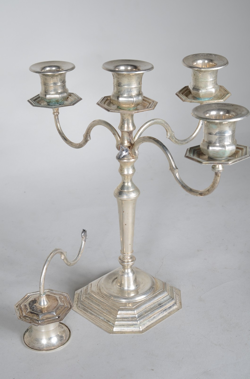 Par de candelabros de prata contraste 800 mls. para 5 velas cada... - foto 4 de 7