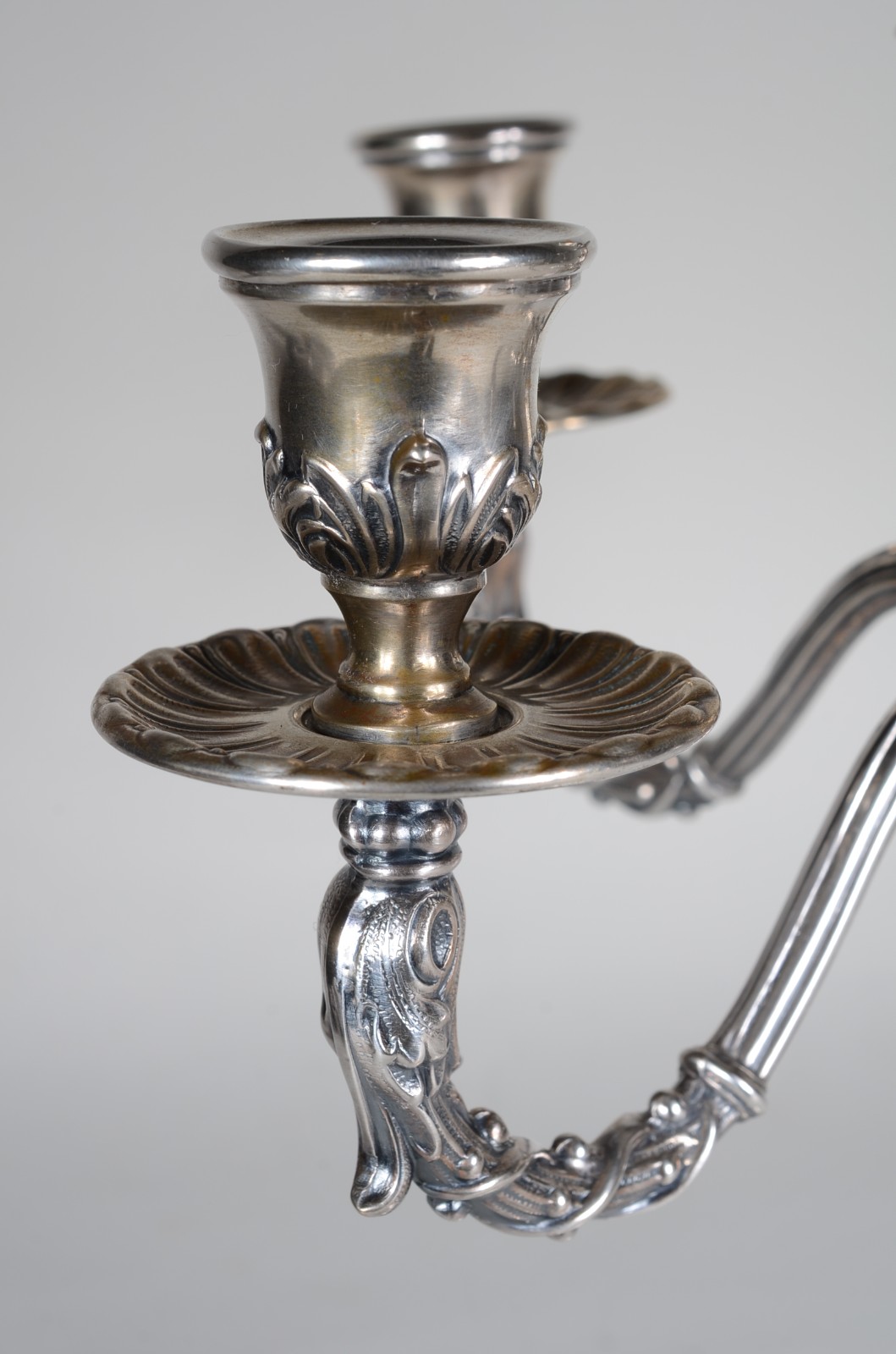 Candelabro para cinco velas de prata italiana contraste 800 mls... - foto 5 de 10